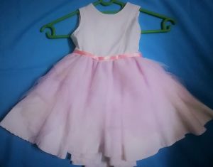 Kids Costumes to Hire - White dress & lilac tulle